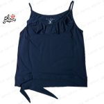 تاپ پایین گره دار قواره دار سورمه ای