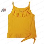 تاپ پایین گره دار قواره دار زرد