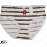شورت لبه توردار عروسک خرسی راه راه
