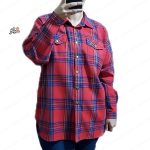 شومیز ( شکت ) چهارخونه سایز بزرگ قرمز