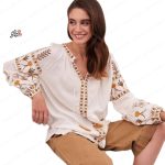 شومیز گلدوزی شده ترک دلربا