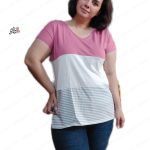 تیشرت نخ پنبه ای اسپرت سپیدار صورتی