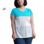 تیشرت نخ پنبه ای اسپرت سپیدار آبی