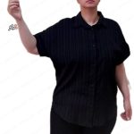 شومیز آستین کوتاه آفتاب مشکی