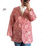 تک کت کوکدوزی کتان طرح عشق