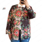 تک کت ژاکارد طرح شکوه گل