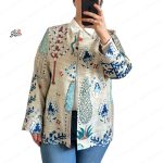 تک کت ژاکارد طرح طبیعت