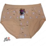 شورت نخی سایز لارژ طرح خرگوش ریزه کرم