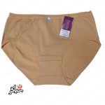 شورت نخی سایز XL ساده گلبرگ کرم