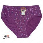 شورت نخی سایز بزرگ ۴xl طرح تری بنفش