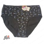 شورت نخی سایز بزرگ ۴xl طرح تری مشکی
