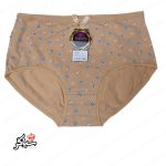 شورت نخی سایز لارژ طرح عشق خرگوش کرم
