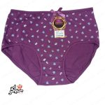 شورت نخی سایز لارژ طرح عشق خرگوش بنفش