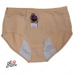 شورتکس سایز بزرگ ۲XL ( شورت زنانه مخصوص عادت ماهیانه ) کرم