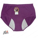 شورتکس سایز بزرگ ۲XL ( شورت زنانه مخصوص عادت ماهیانه ) بنفش