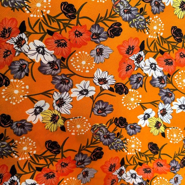 شومیز سایز بزرگ دخترانه آستین پاپیونی نارنجی - تصویر 4