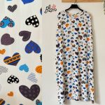 پیراهن نخی حلقه ای ساحلی زنانه خنک و تابستونی (بدون آبرفت) سفید قلبی
