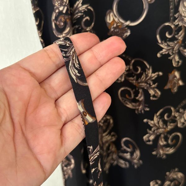 پیراهن نخی حلقه ای ساحلی زنانه خنک و تابستونی (بدون آبرفت) مشکی - تصویر 2