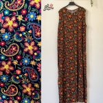 پیراهن نخی حلقه ای ساحلی زنانه خنک و تابستونی (بدون آبرفت) گلدار شاد