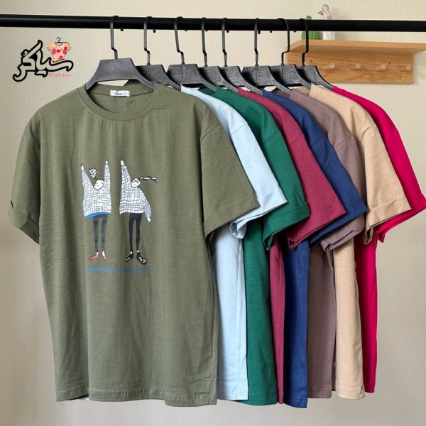 تیشرت نخ پنبه دخترانه هپی گرل