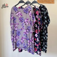 بلوز نخی آستین کوتاه کیمینو خنک و تابستونی (بدون آبرفت)