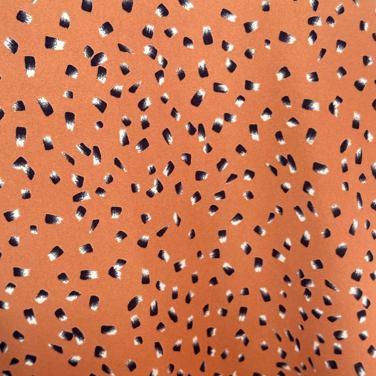 شومیز سایز بزرگ دخترانه آستین بلند سرشانه پاپیونی نارنجی - تصویر 2