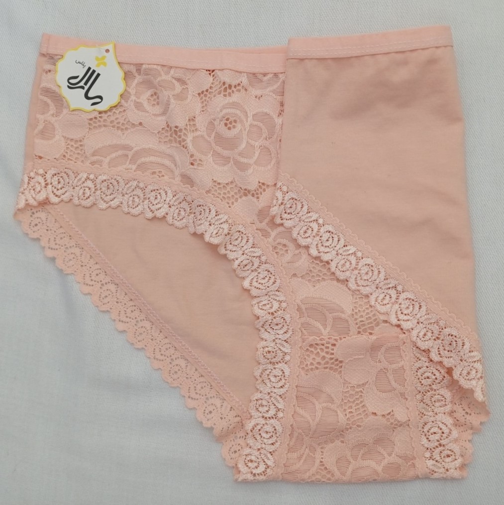 شورت سایز بزرگ ۳xl نخی گیپور صورتی - تصویر 3