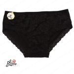 شورت سایز بزرگ ۳xl نخی گیپور مشکی