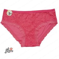 شورت سایز بزرگ ۳xl نخی گیپور صورتی