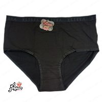 شورت نخی سایز بزرگ ۴xl ساده مشکی