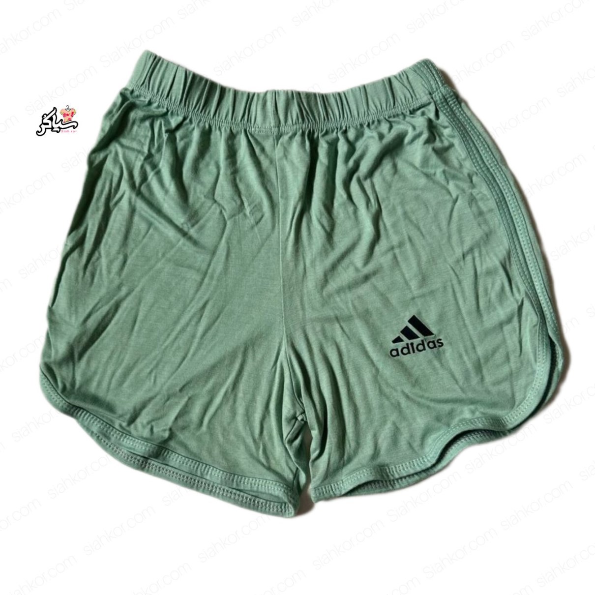 شلوارک اسپرت کشی کوتاه سبز