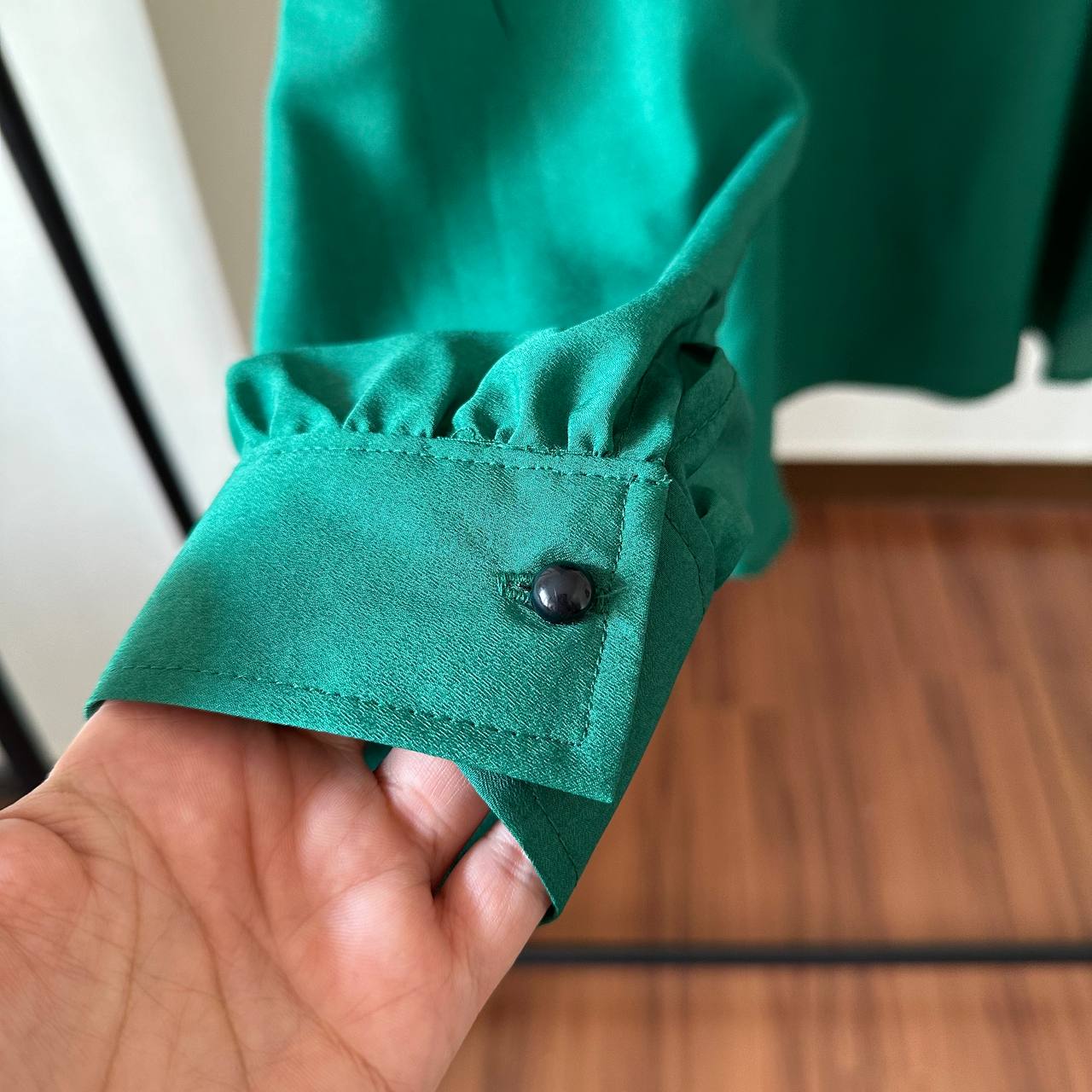 بلوز شومیز سایز بزرگ دخترانه آستین بلند - تصویر 2