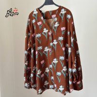 بلوز شومیز سایز بزرگ دخترانه آستین بلند