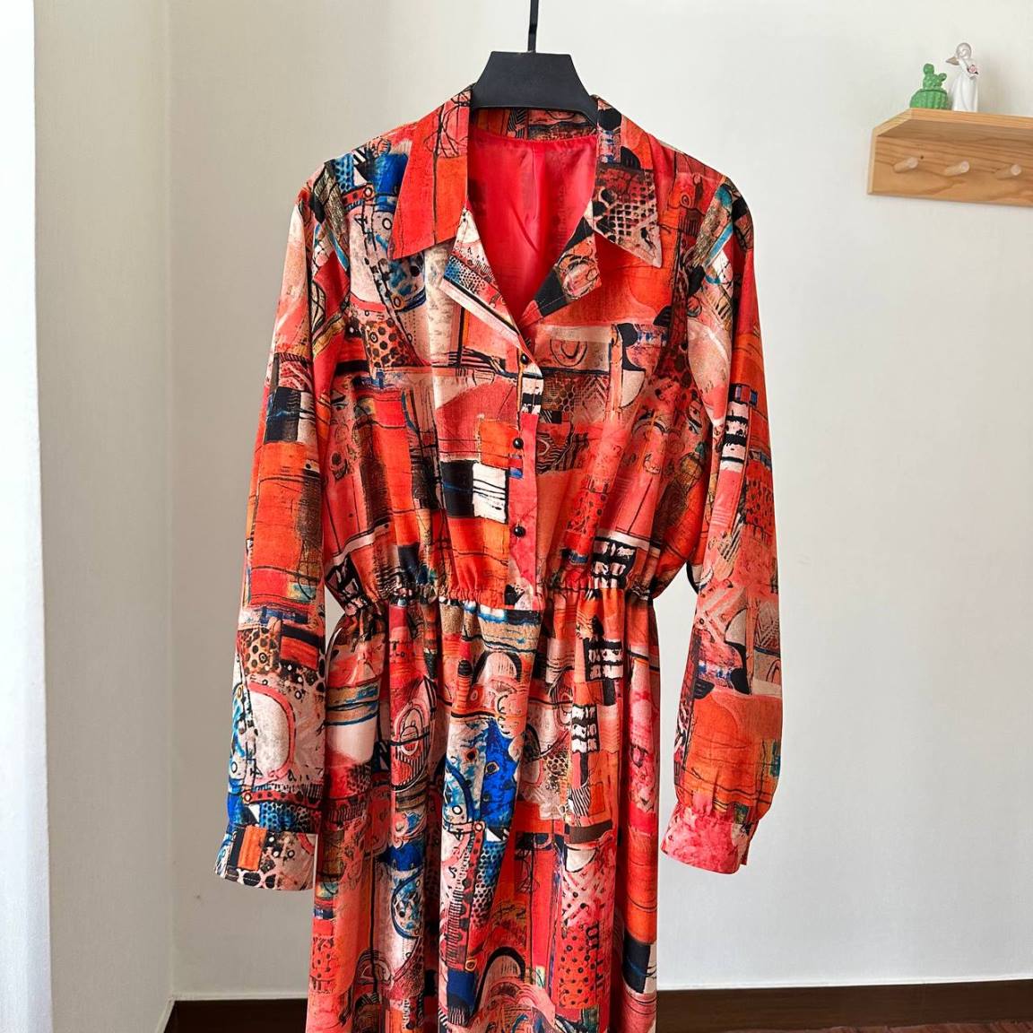 پیراهن سایز بزرگ آستین بلند مناسب شیردهی - تصویر 2