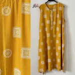 پیراهن حلقه ای ساحلی زنانه خنک و تابستونی زرد مناسب شیردهی