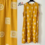 پیراهن حلقه ای ساحلی زنانه خنک و تابستونی زرد