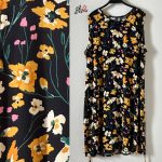 پیراهن نخی حلقه ای ساحلی زنانه خنک و تابستونی (بدون آبرفت) مشکی