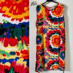 پیراهن نخی حلقه ای ساحلی زنانه خنک و تابستونی (بدون آبرفت)