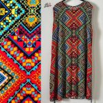 پیراهن نخی حلقه ای ساحلی زنانه خنک و تابستونی (بدون آبرفت)